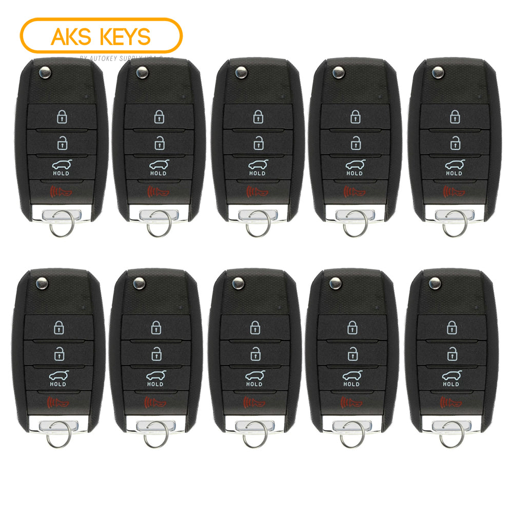 2014 - 2015 Kia Sorento Remote Flip key 4B FCC# TQ8-RKE-3F05 (10 Pack)