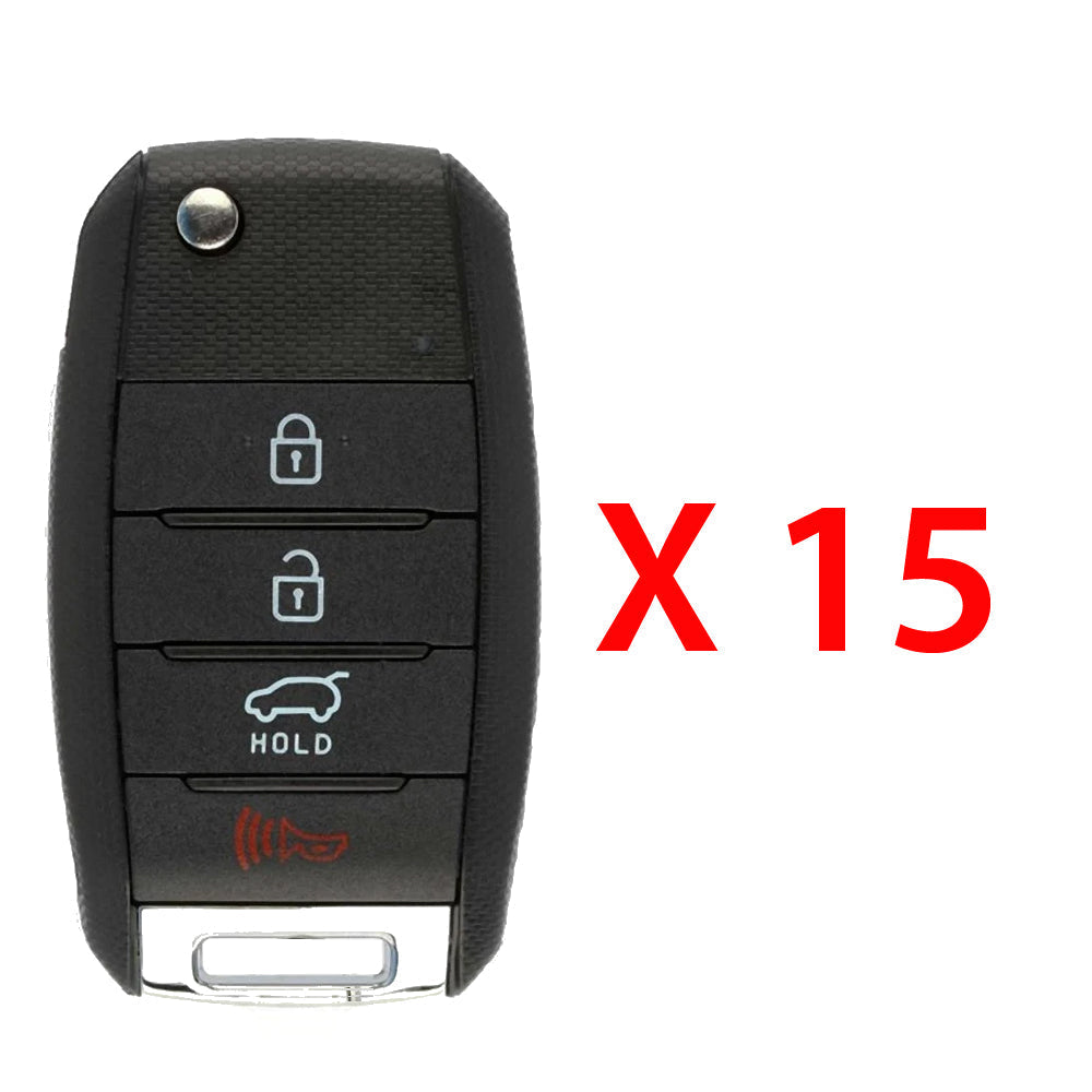 2014 - 2015 Kia Sorento Remote Flip key 4B FCC# TQ8-RKE-3F05 (15 Pack)