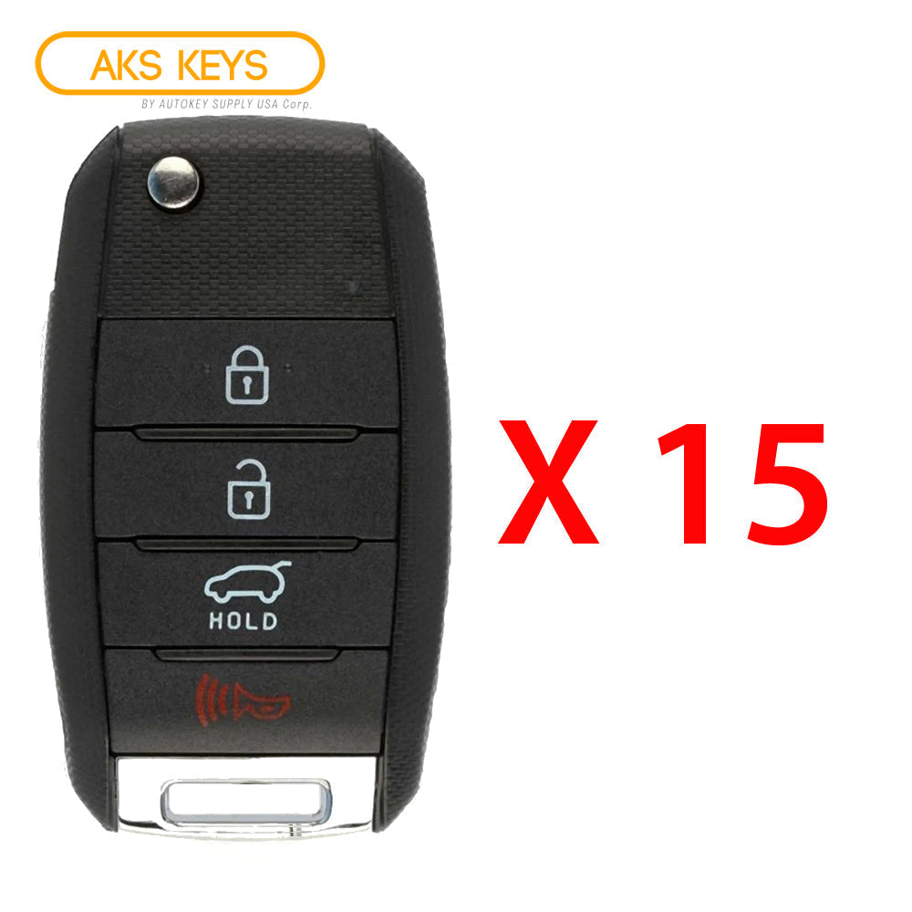 2014 - 2015 Kia Sorento Remote Flip key 4B FCC# TQ8-RKE-3F05 (15 Pack)