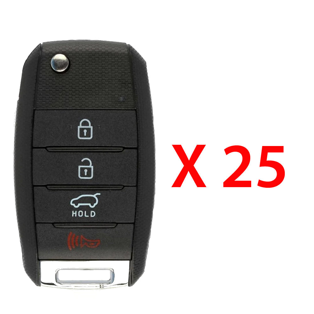 2014 - 2015 Kia Sorento Remote Flip key 4B FCC# TQ8-RKE-3F05 (25 Pack)