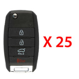 2014 - 2015 Kia Sorento Remote Flip key 4B FCC# TQ8-RKE-3F05 (25 Pack)