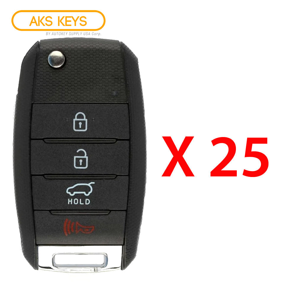 2014 - 2015 Kia Sorento Remote Flip key 4B FCC# TQ8-RKE-3F05 (25 Pack)