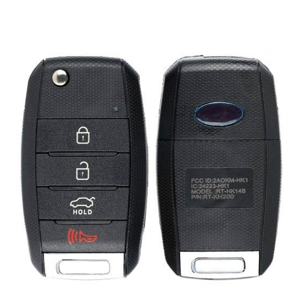 2017 2018 Kia Forte Flip Key Fob 4B FCC# OSLOKA-875T (YD)