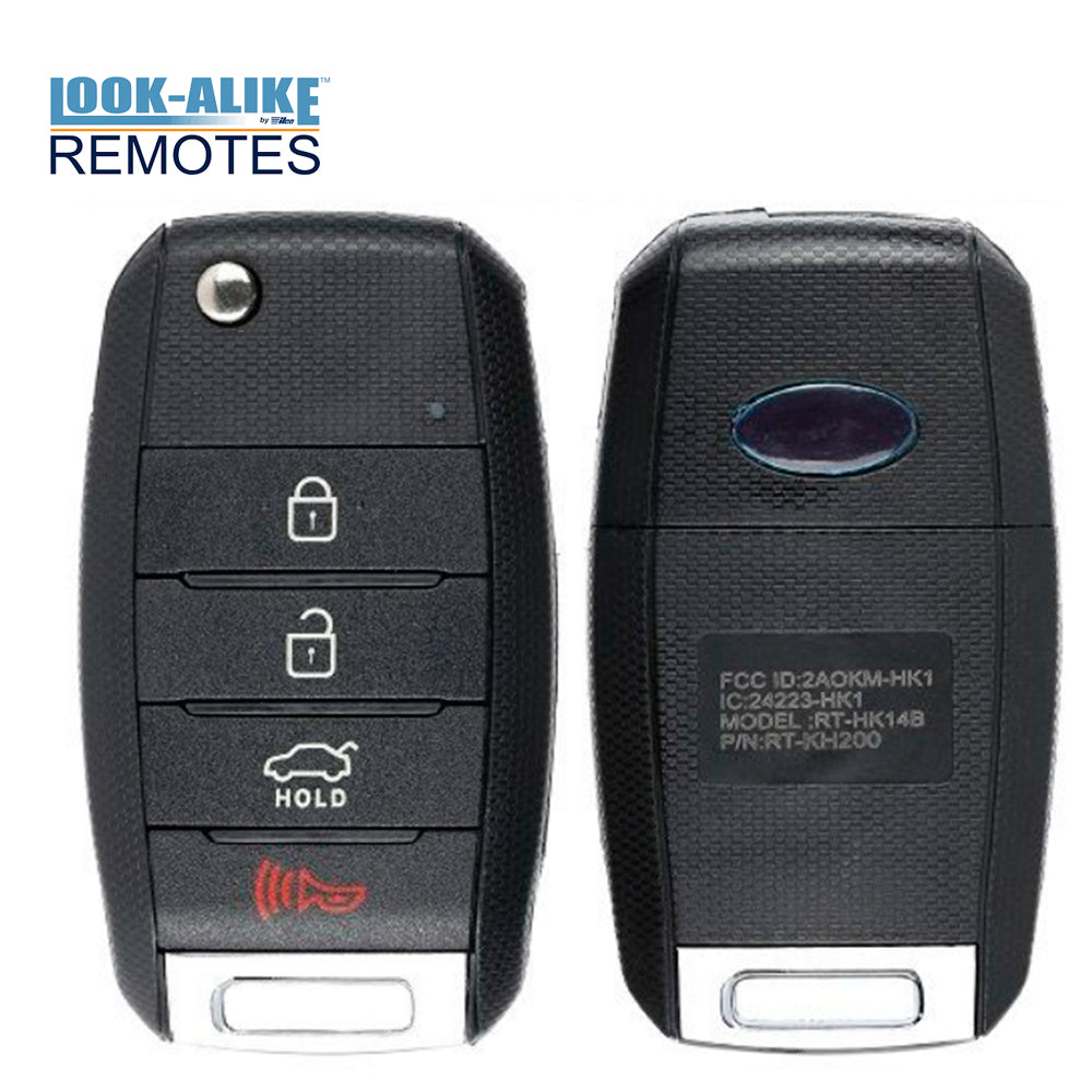 2017 2018 Kia Forte Flip Key Fob 4B FCC# OSLOKA-875T (YD)