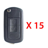 2005 - 2011 Land Rover Remote Flip Key 3B FCC# NT8-15K6014CFFTXA (15 Pack)