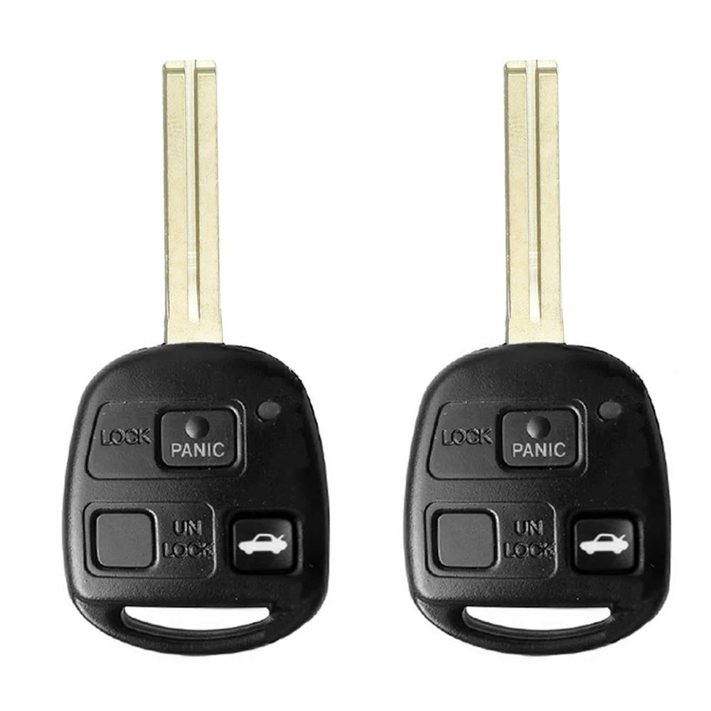 1998 - 2005 Lexus Remote Control Key 3B FCC# HYQ1512V (Short Blade) (2 Pack)