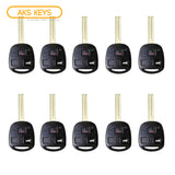 1998 - 2005 Lexus Key Fob 3B FCC# HYQ1512V (Short Blade) - 4C Chip - 89070-50170 (10 Pack)