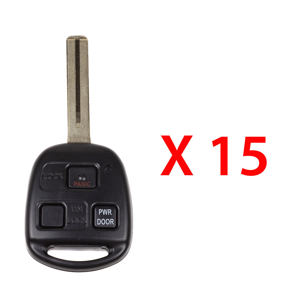 2004 - 2009 Lexus Key Fob 3B FCC# HYQ12BBT - 4D68 Chip - 89070-48821 (15 Pack)