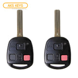 2002 - 2008 Lexus Key Fob 3B FCC# HYQ1512V - 4D68 Chip - 89070-60801 (2 Pack)