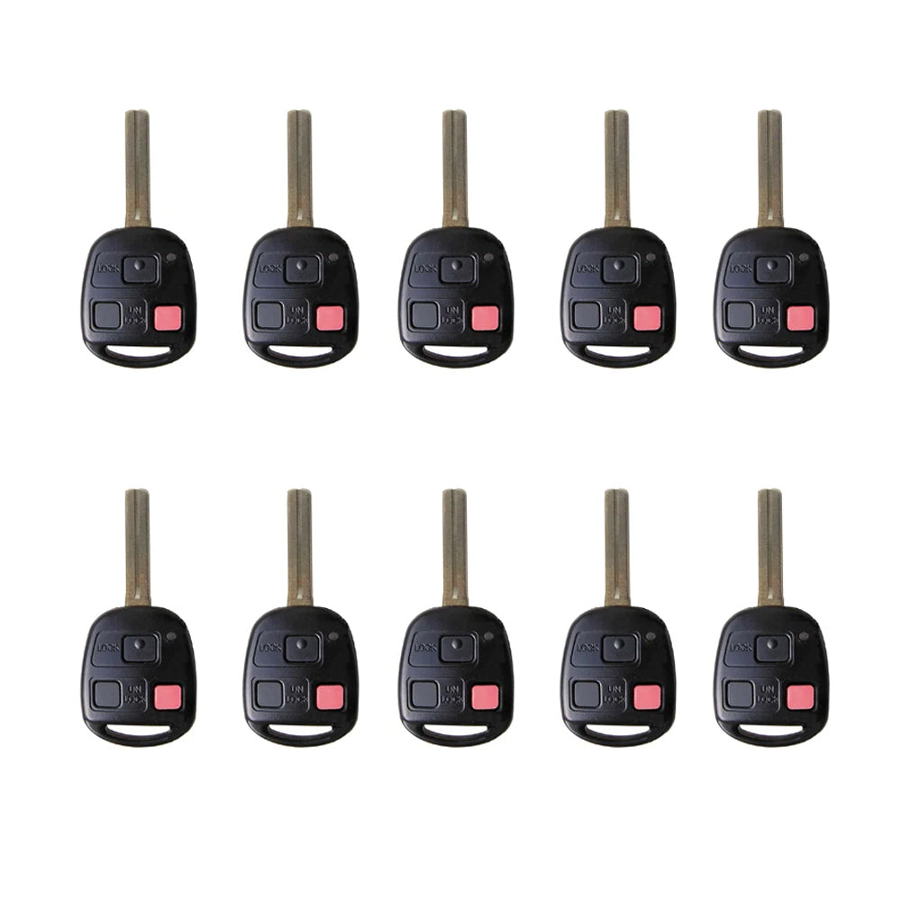 2002 - 2008 Lexus Remote Head Key 3B FCC# HYQ1512V (10 Pack)