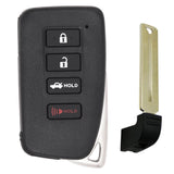 2020 - 2024 Lexus Smart Key 4B W/ Trunk Fob FCC# HYQ14FLB - 3950 - 89904-53E71