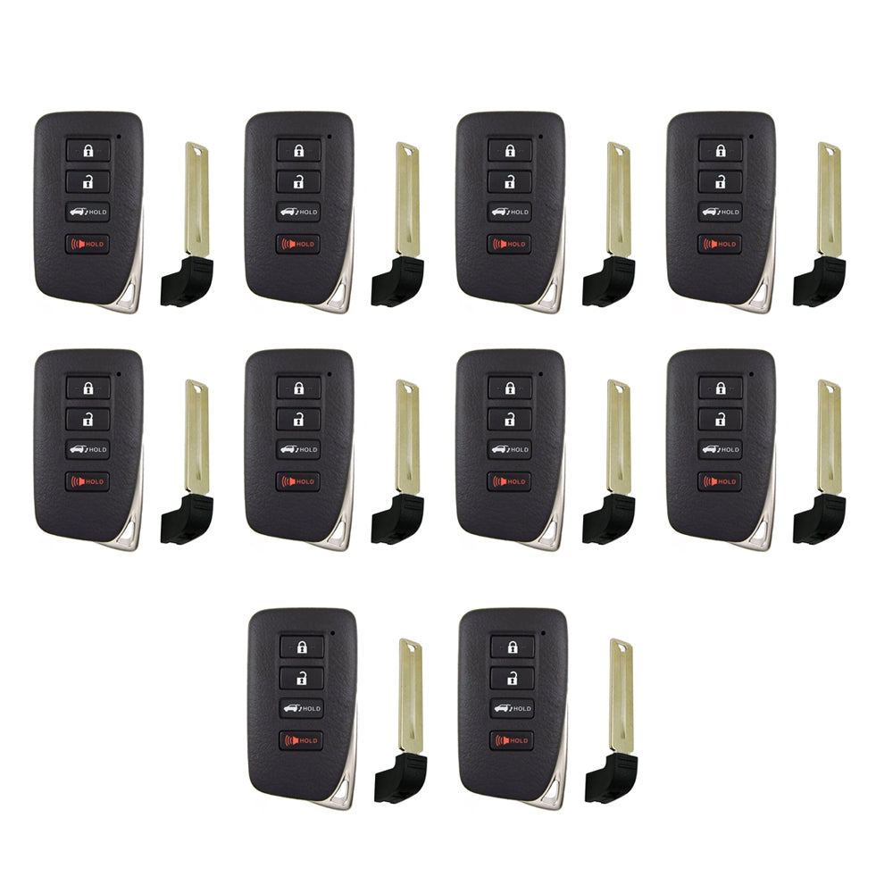 2015 - 2021 Lexus Smart Key 4B W/ Hatch Fob FCC# HYQ14FBA - 2110 (AG) Board - 89904-78470 (10 Pack)