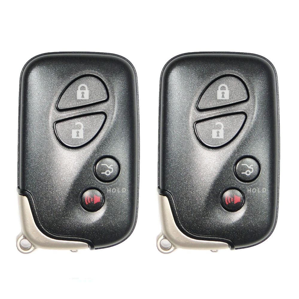 2009 - 2012 Lexus LS460 Smart Key 4B W/ Trunk Fob FCC# HYQ14ACX - 5290 - 89904-50F90 (2 Pack)