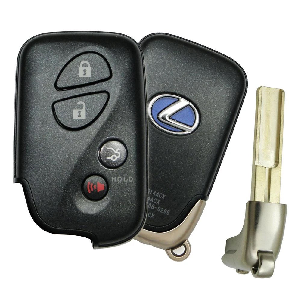 2009 - 2012 Lexus Smart Key 4B W/ Trunk Fob FCC# HYQ14ACX - 5290 - 89904-75030