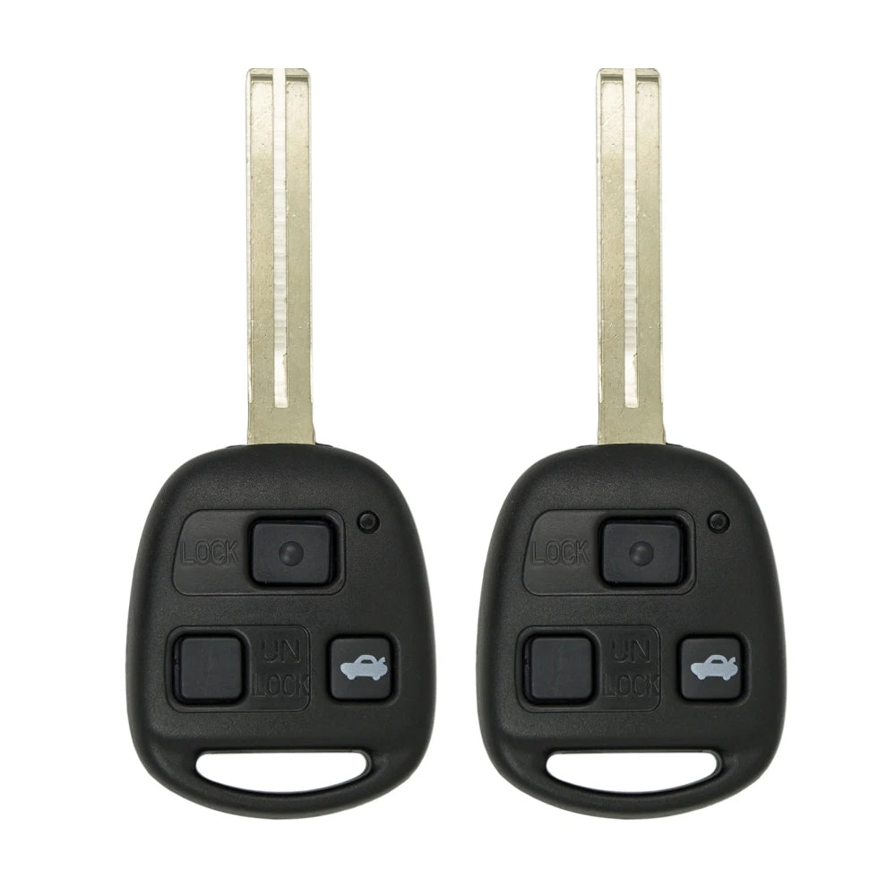 1998 - 2001 Lexus Remote Head Key (Long Blade) 3B FCC# HYQ1512V (2 Pack)