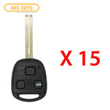 1998 - 2001 Lexus Key Fob 3B FCC# HYQ1512V - 4C Chip - 89070-33470 (Long Blade) (15 Pack)