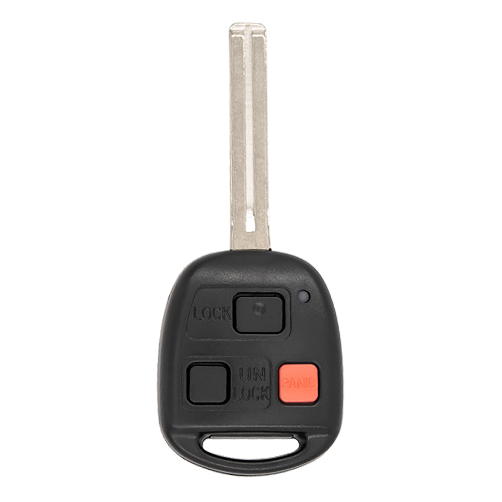 1998 Lexus LX470 Key Fob 3B FCC# HYQ1512V - 4C Chip - 89070-60080 - Long Blade - Aftermarket