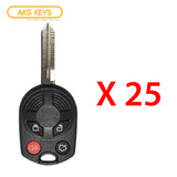 2006 - 2009 Lincoln Remote Key 4B FCC# OUCD6000022 - 40 Bits (25 Pack)