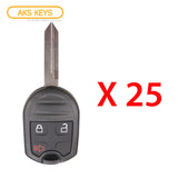 2011 - 2012 Lincoln Remote Head Key 3B FCC# CWTWB1U793 (25 Pack)