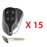 2014 - 2016 Maserati Smart Key 4B W/ Trunk-Remote Start FCC# M3N-7393490 (15 Pack)