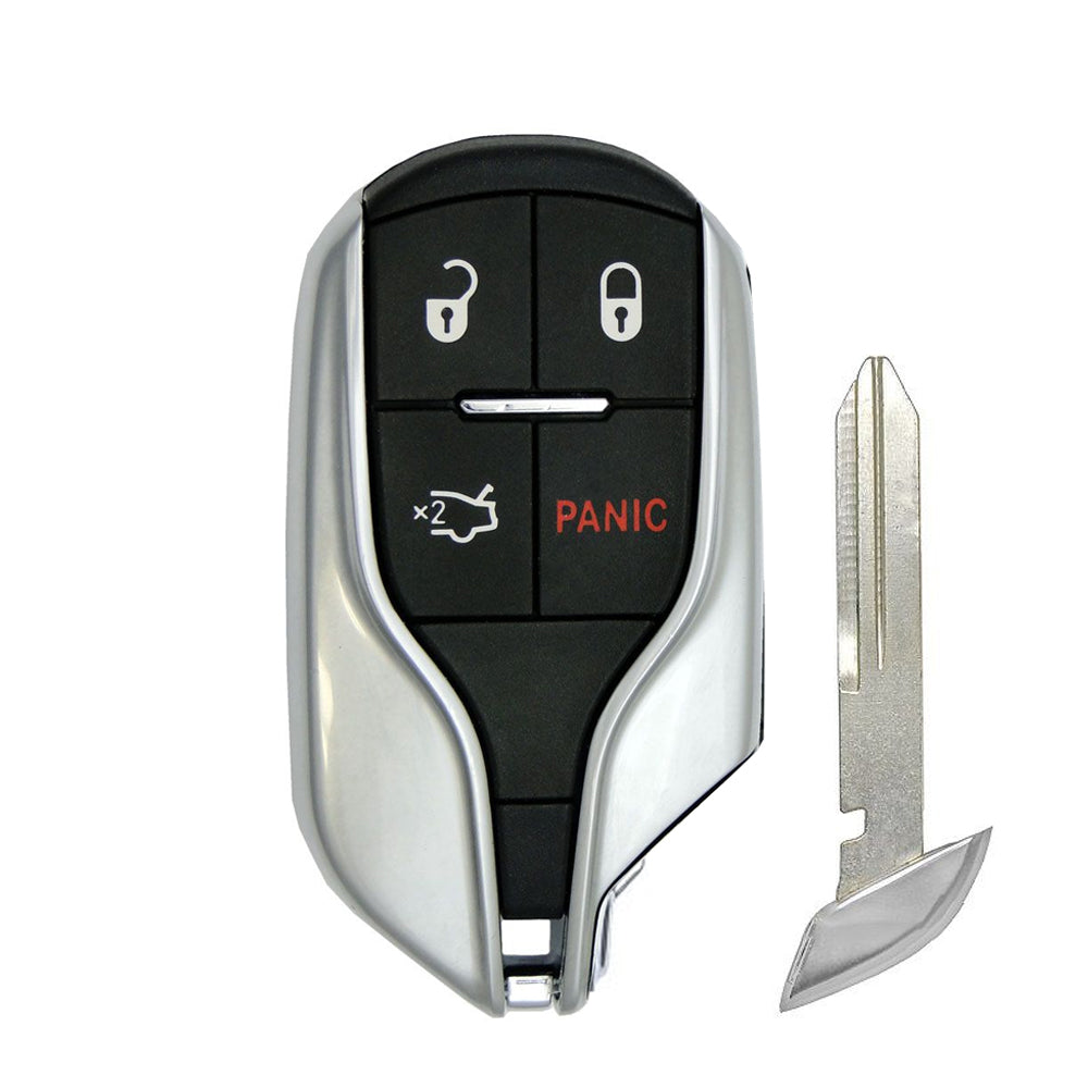 Smart Remote Key Fob W/ Trunk & Panic Compatible with Maserati 2014 2015 2016 4B FCC# M3N-7393490