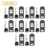 2012 - 2020 Mazda Smart Key 3B Fob FCC# WAZSKE13D02 - KD33-67-5RY - Aftermarket  (10 Pack)