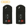 2009 - 2015 Mazda Flip Key 4B FCC# BGBX1T478SKE12501 (2 Pack)