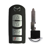 2010 - 2013 Mazda Smart Key 4B Fob FCC# WAZX1T768SKE11A03 - BBY2-67-5RY