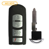 2016 Mazda MX5 Miata Smart Key 4B Fob FCC# WAZSKE13D01 - Aftermarket