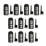 2014 - 2019 Mazda Smart Prox Key 4B FCC# WAZSKE13D01 - GJY9-67-5DY (10 Pack)