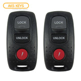 2007 - 2009 Mazda Keyless Entry 3B Fob FCC# KPU41794 - BAN6-67-5RY (2 Pack)