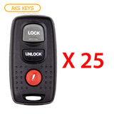 2007 - 2009 Mazda Keyless Entry 3B Fob FCC# KPU41794 - BAN6-67-5RY (25 Pack)