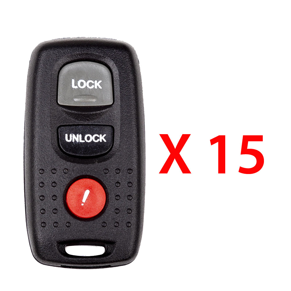 2003 - 2006 Mazda Keyless Entry 3B Fob FCC#  3B FCC# KPU41846 - BN8P-67-5RY (15 Pack)