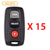 2003 - 2006 Mazda Keyless Entry 3B Fob FCC#  3B FCC# KPU41846 - BN8P-67-5RY (15 Pack)