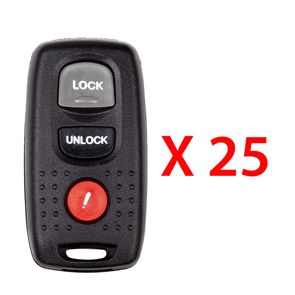 2003 - 2006 Mazda Keyless Entry 3B Fob FCC#  3B FCC# KPU41846 - BN8P-67-5RY (25 Pack)