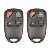 2004 - 2005 Mazda RX-8 Keyless Entry 4B Fob FCC# KPU41805 - FEY1-67-5RY (2 Pack)