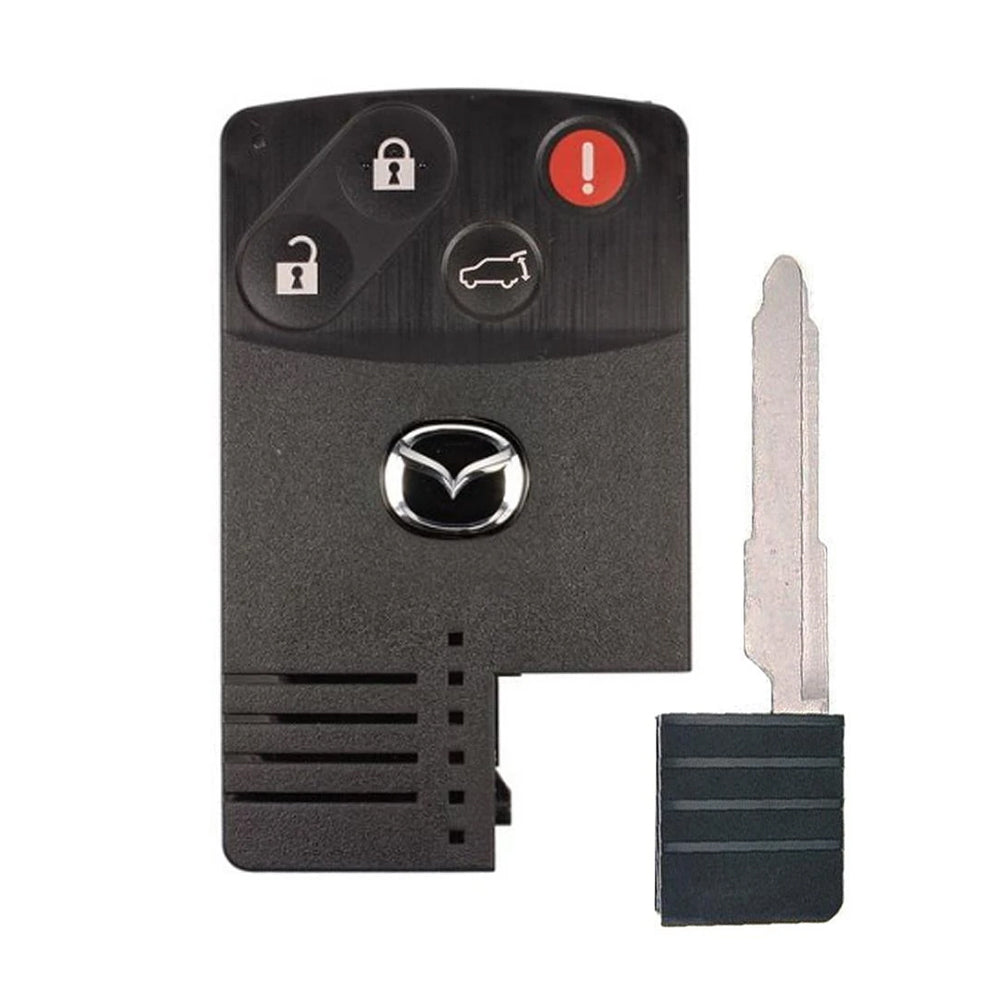 2007 - 2009 Mazda Smart Card 4B Key Fob W/ Hatch FCC# BGBX1T458SKE11A01 - TDY1-67-5RYA