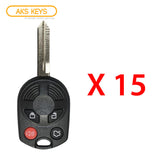 2006 - 2011 Mercury Remote Head Key FCC# OUCD6000022 (15 Pack)