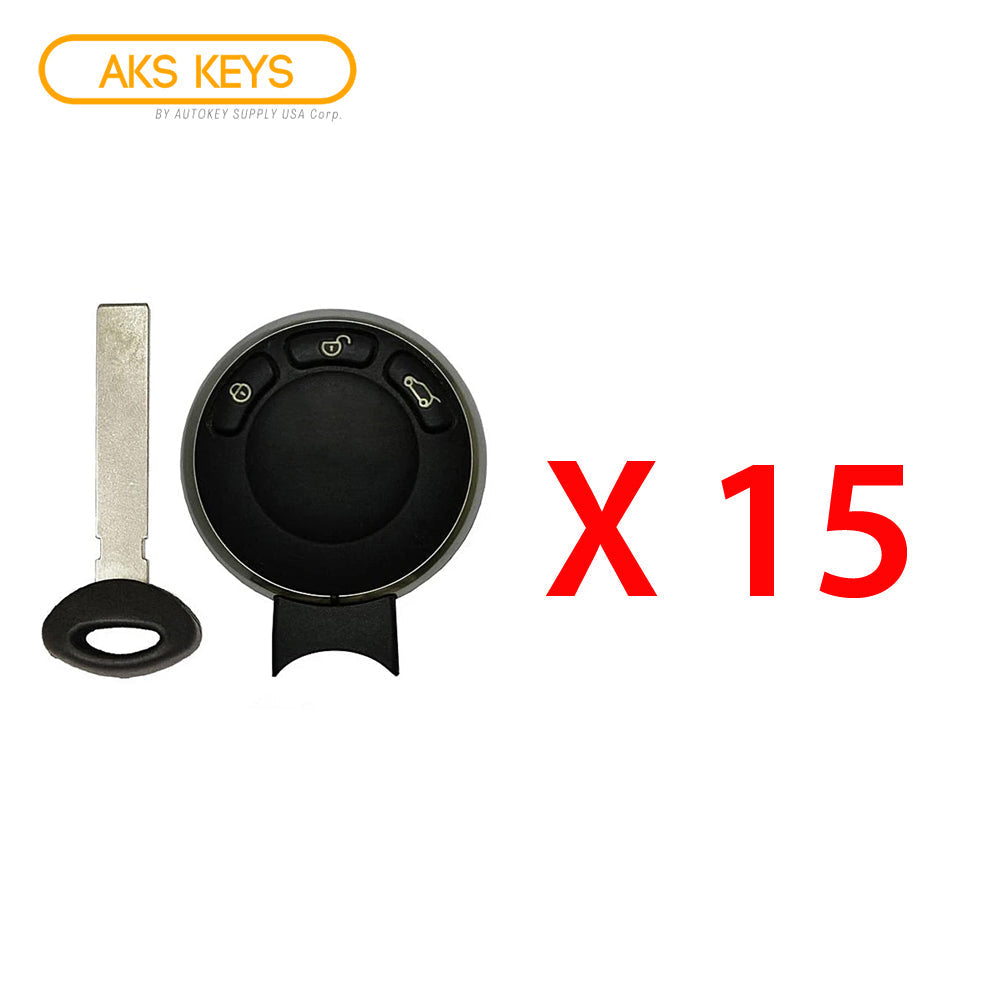 2006 - 2011 Mini Cooper Remote Fobik Key FCC# IYZKEYR5602 (15 Pack)