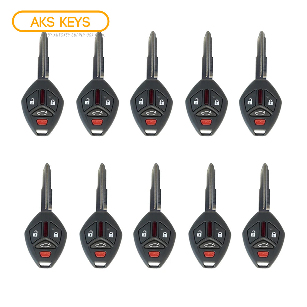 2007 - 2012 Mitsubishi Remote Control Key 4B FCC# OUCG8D-620M-A (10 Pack)