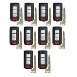 2008 - 2020 Mitsubishi Smart Key 3B FCC# OUC644M-KEY-N (10 Pack)