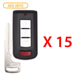 2008 - 2017 Mitsubishi Lancer Smart Key 4B FCC# OUC644M-KEY-N (15 Pack)