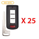 2008 - 2017 Mitsubishi Lancer Smart Key 4B FCC# OUC644M-KEY-N (25 Pack)