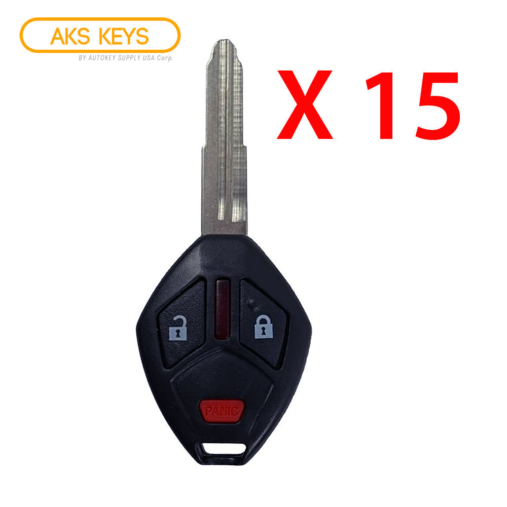 2014 - 2015 Mitsubishi Mirage Remote Head Key 3B FCC# OUCG8D-625M-A-HF (15 Pack)