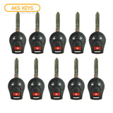 2003 - 2017 Nissan Remote Key 3B FCC# CWTWB1U751 (10 Pack)