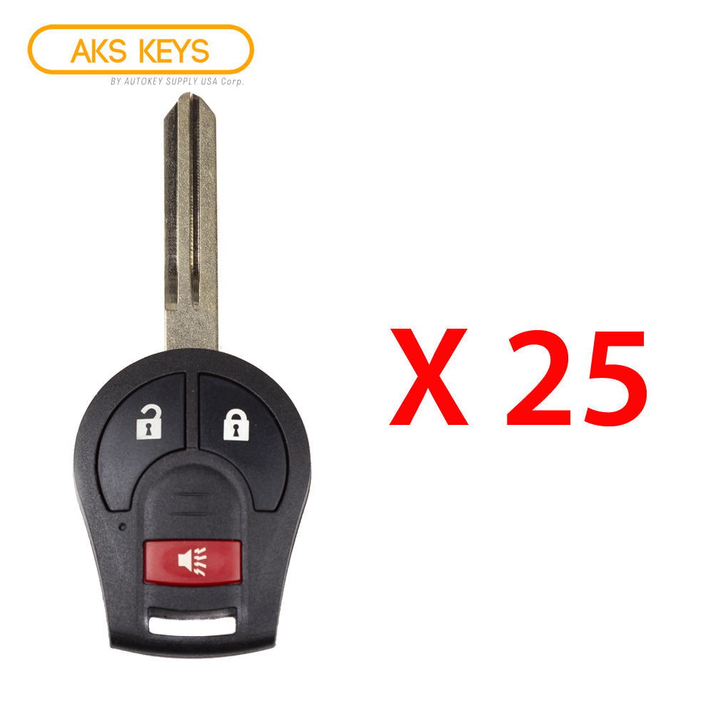 2003 - 2017 Nissan Remote Key 3B FCC# CWTWB1U751 (25 Pack)