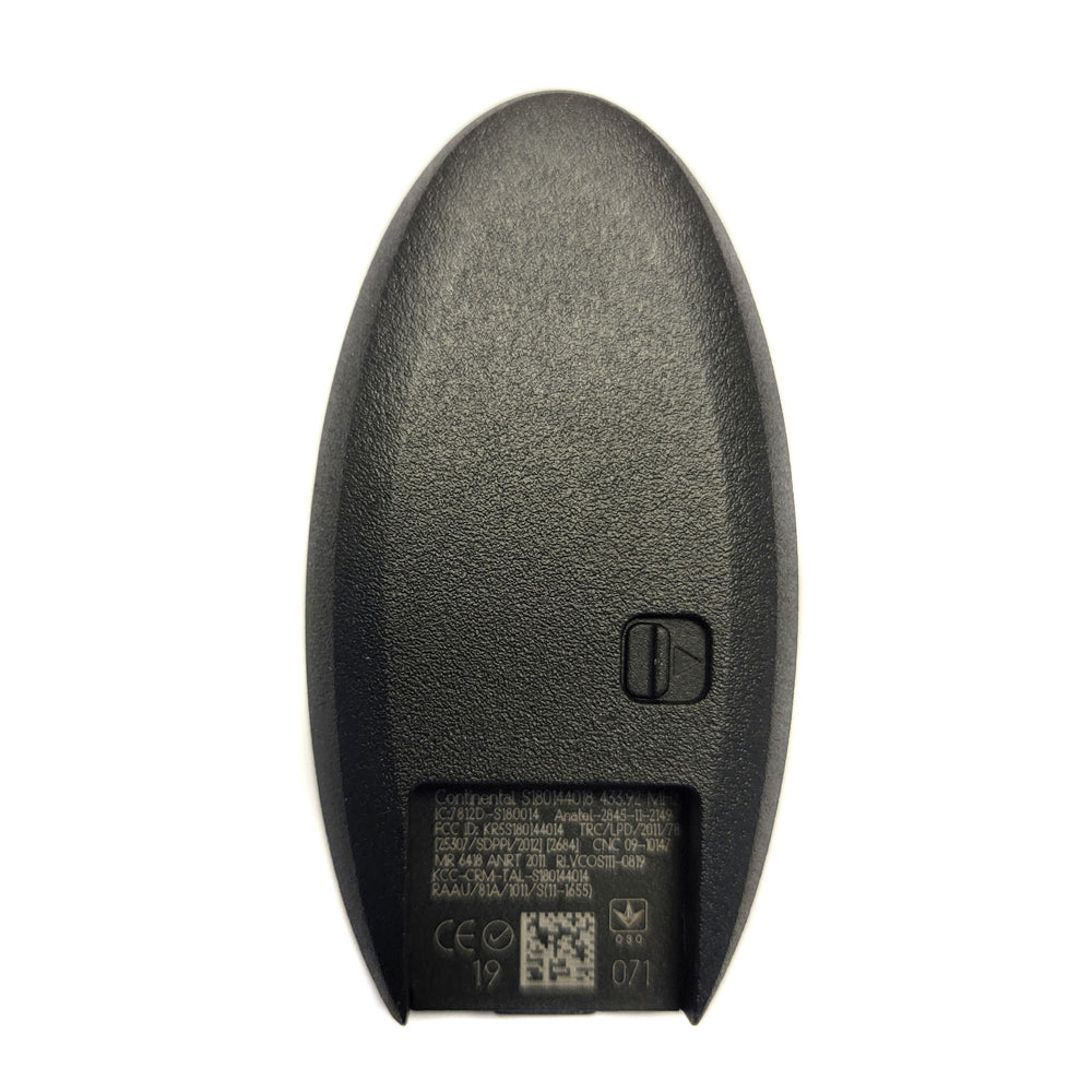 2013 2014 2015 Nissan Altima Smart Key 4 Buttons Fob FCC# KR5S180144014