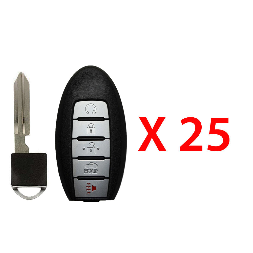 2013 - 2015 Nissan Altima Proximity Key w/ Remote Start 5BÂ FCC#Â KR5S180144014 (25 Pack)