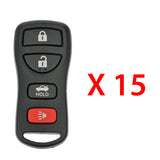 2002 - 2012 Nissan Remote Control 4B FCC# KBRASTU15 (15 Pack)