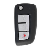 2017 Nissan Rogue Remote Flip Key 3 Buttons FCC# CWTWB1G767 - Aftermarket